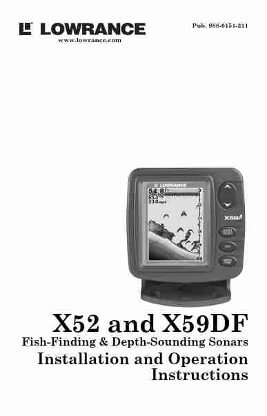 Lowrance electronic SONAR X52-page_pdf